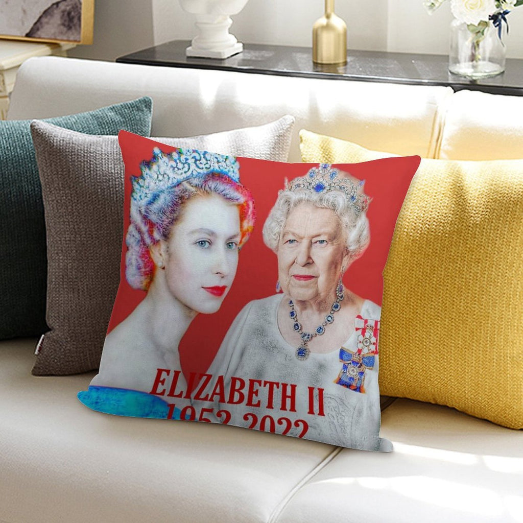 Elizabeth II Platinum Jubilee Soft Multiple Sizes Throw Pillow