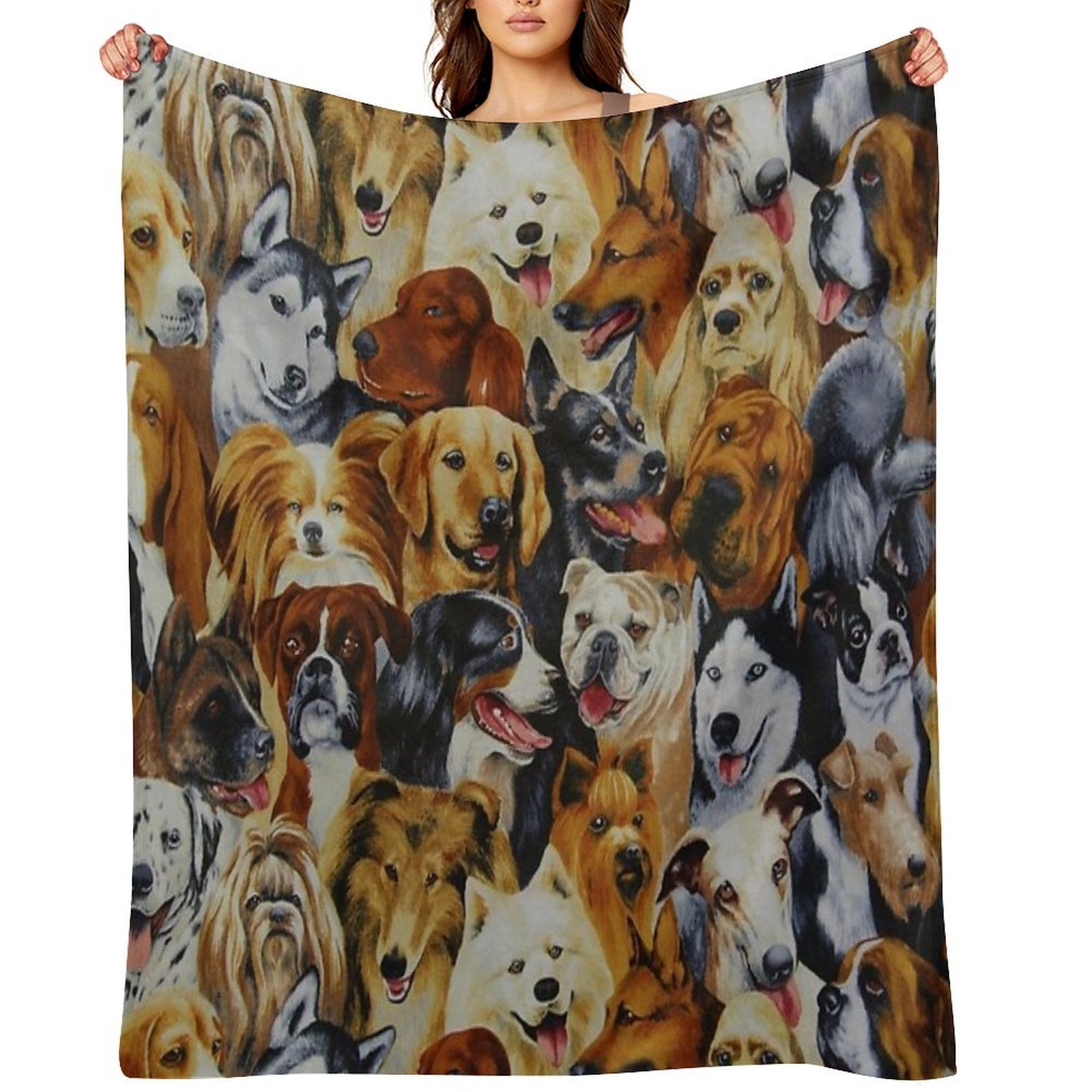 Dog Lovers Quick-dry Throw Blanket