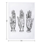 Palm Reading Shrink-resistant Throw Blanket