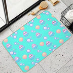 Bubble Sea Lion Pattern  Easy To Clean Bath Mat