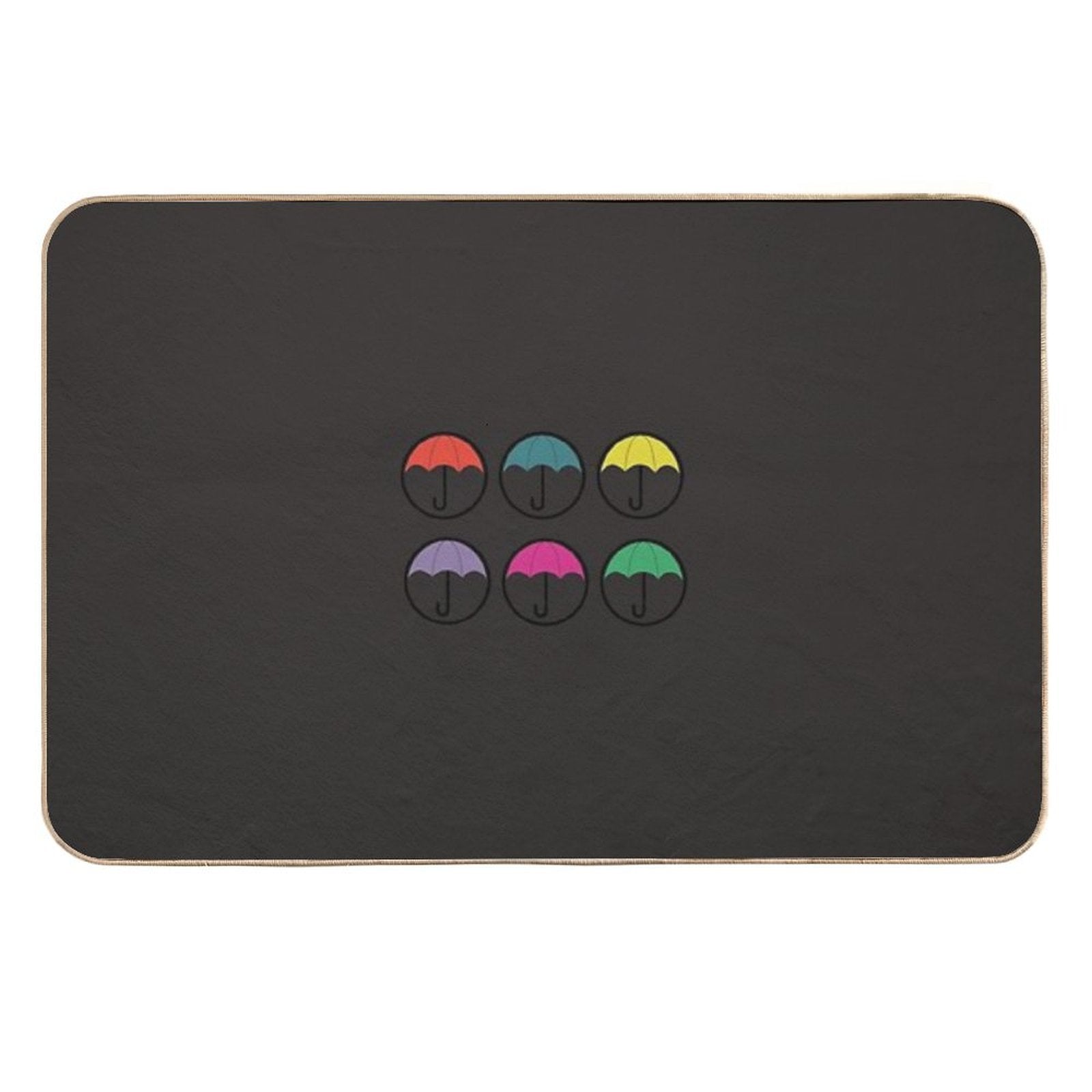 Umbrella Academy, 6 Umbrellas, Colors  Dirt-Trapping Bath Mat