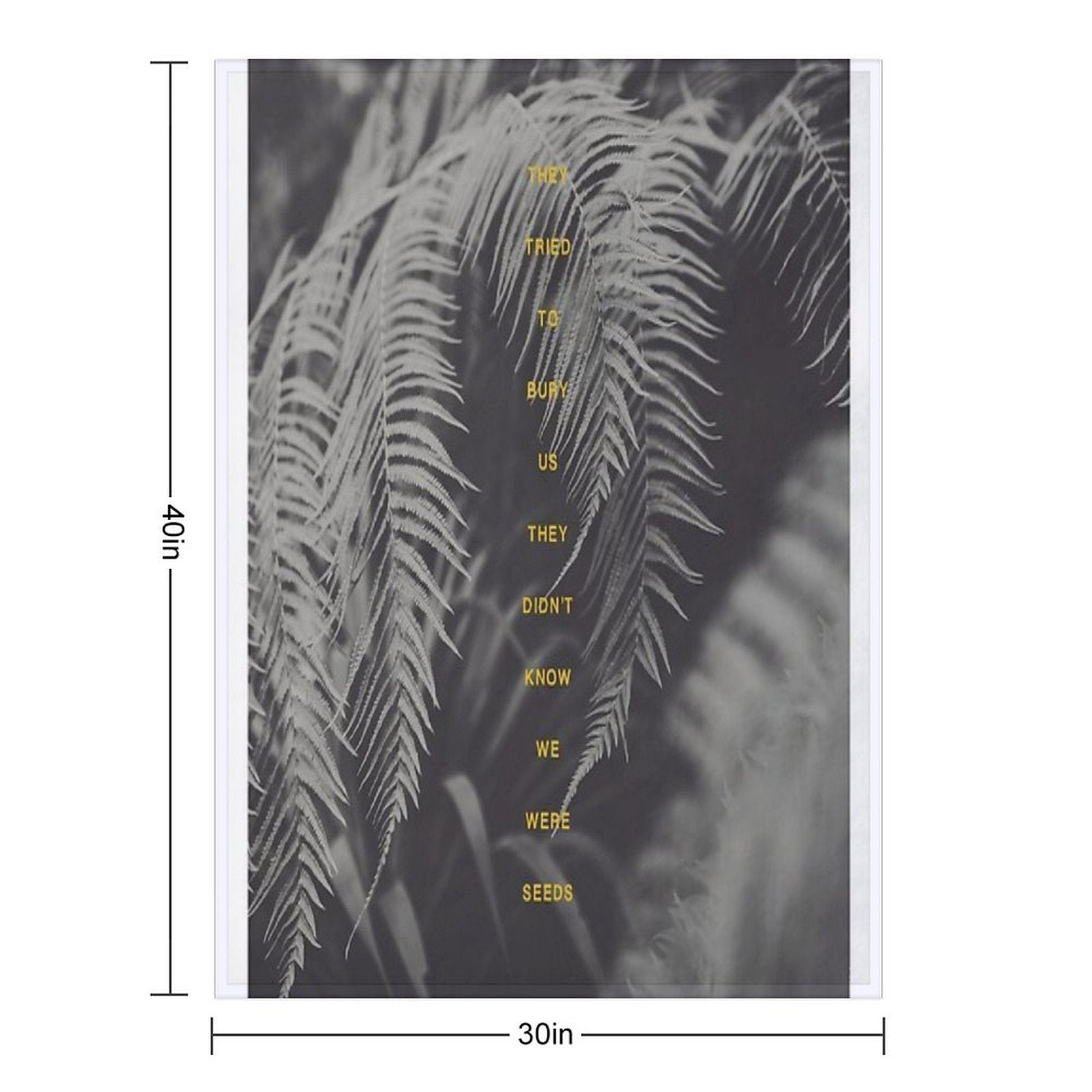 Bury Us Sustainable Throw Blanket