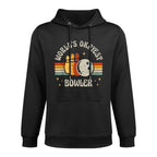 Funny Retro Bowling World's Okayest Bowler Vintage Bowler Pilling-Resistant Hoodie