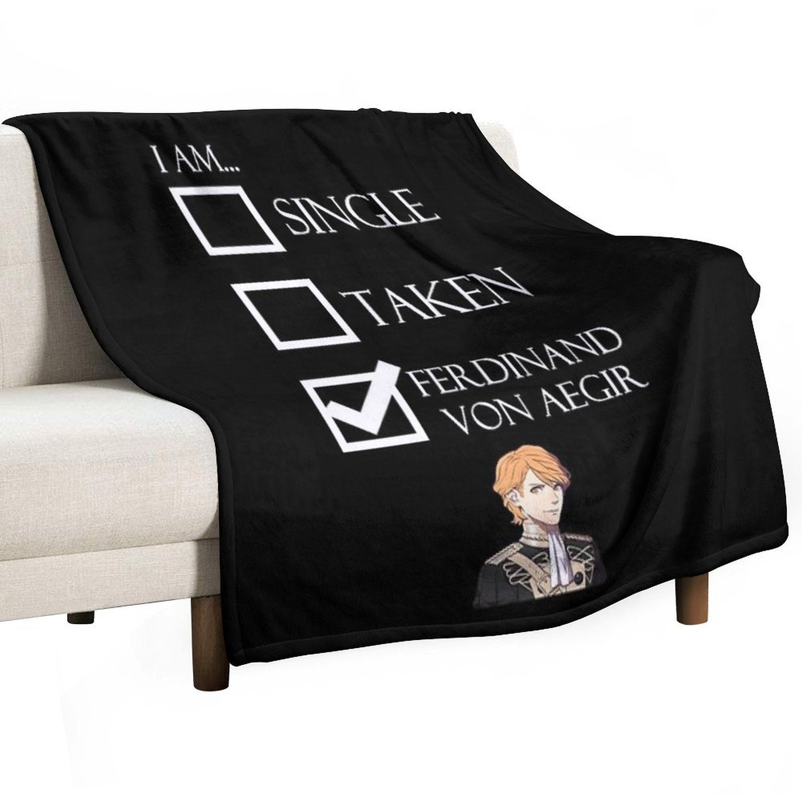 I Am Ferdinand Von Aegir Single Taken Fire Emblem Three Houses Machine-washable Throw Blanket