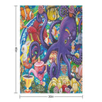 Sea Picnic Sustainable Throw Blanket