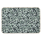 Eucalyptus Leaves Pattern. Botanical Seamless Illustration Is Good for Greeting Cards, Posters, Banners, Textile Print And Gift  Easy Maintenance Bath Mat