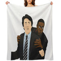 Rush Hour Jackie Chan Chris Tucker Shrink-resistant Throw Blanket