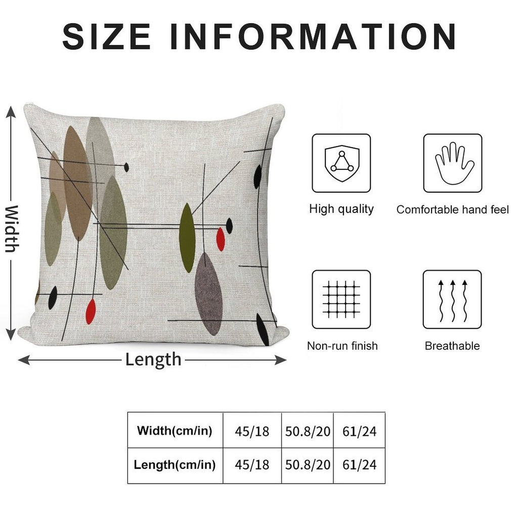 Hanging Orbs Soft Easy Maintenance Throw Pillow