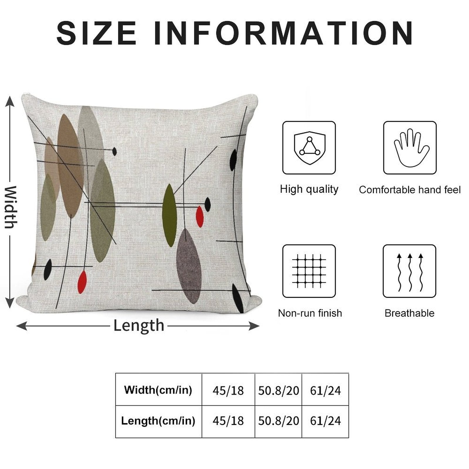 Hanging Orbs Soft Easy Maintenance Throw Pillow