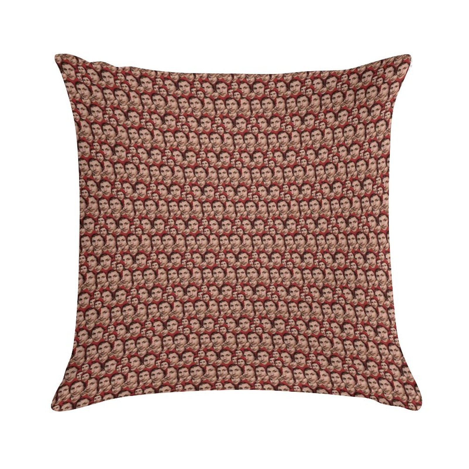 Michael Cera Tiled Heads Soft Ultra-Soft Texture Throw Pillow