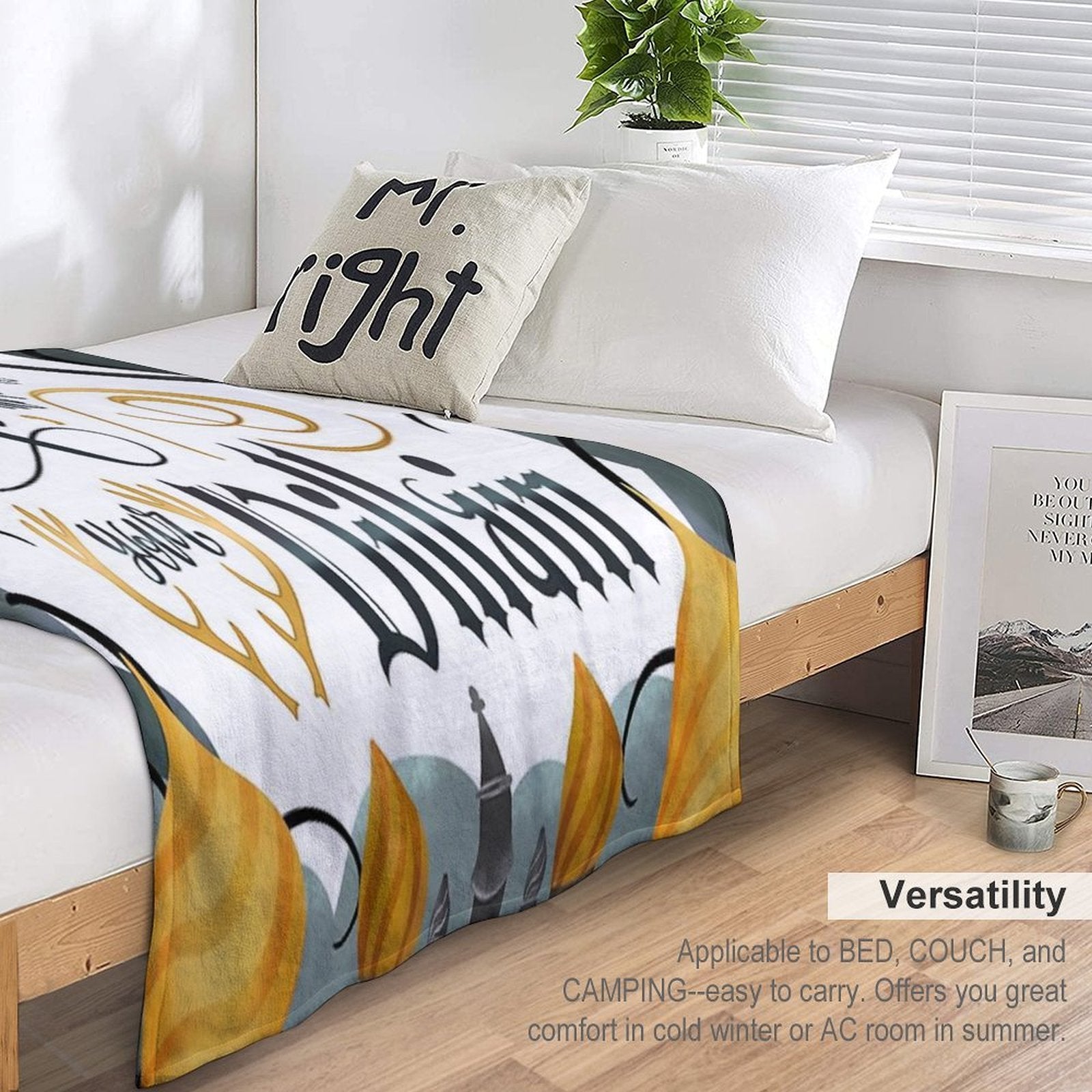 MAKE ME YOUR VILLAIN Eco-conscious Throw Blanket