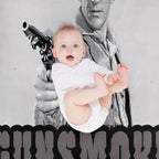 Gunsmoke Film Negative Multi-functional Throw Blanket