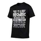 Mechanic Car Guy Mechanics DIY Handyman Garage Repair Shop  Wrinkle-resistant T-Shirt