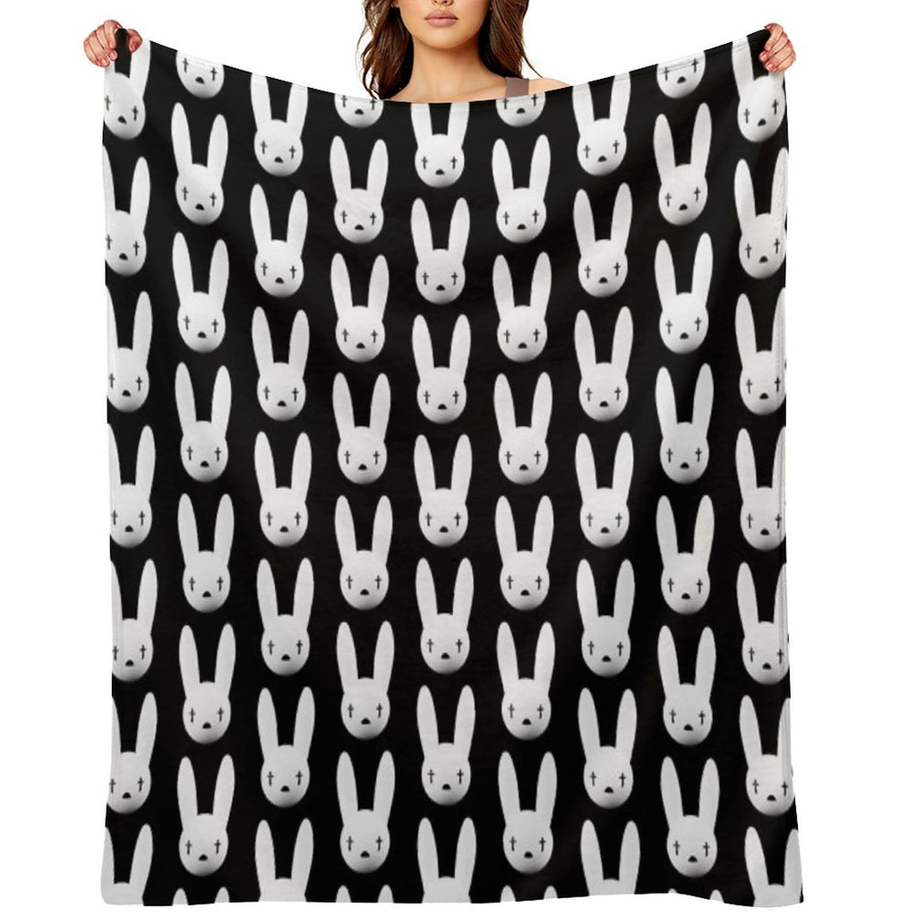Bad Bunny Logo Oasis Tour 2019 2020 Budiyanto Anti-pilling Throw Blanket