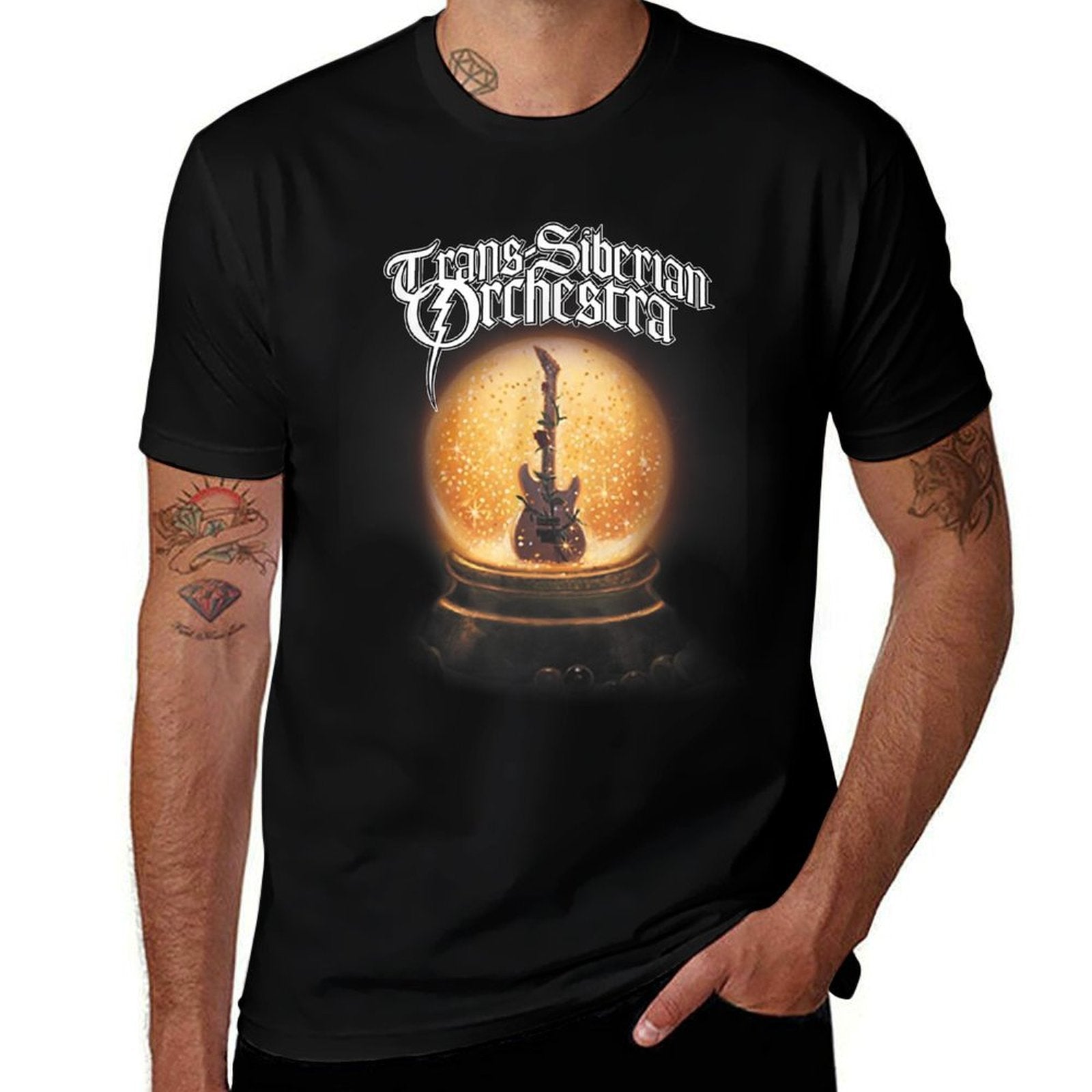 Trans-Siberian Orchestra Official Black for Unisex-Kids, Girls;, Crew Neck, Small  Relaxed-fit T-Shirt