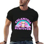 Chlamydia Survivor Cat Meme Funnys for Men Adult Humor  Soft T-Shirt