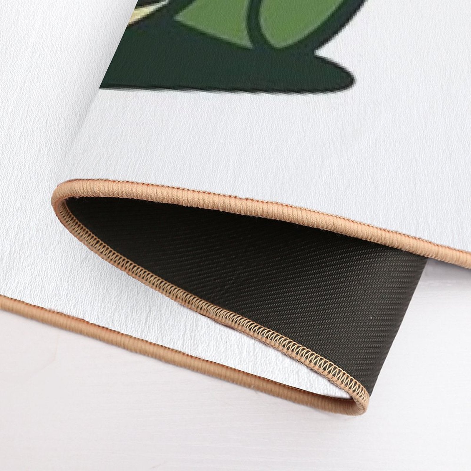 Chubby Retro Dinosaur – Cute Sitting Dino Mascot Design  Easy Maintenance Bath Mat