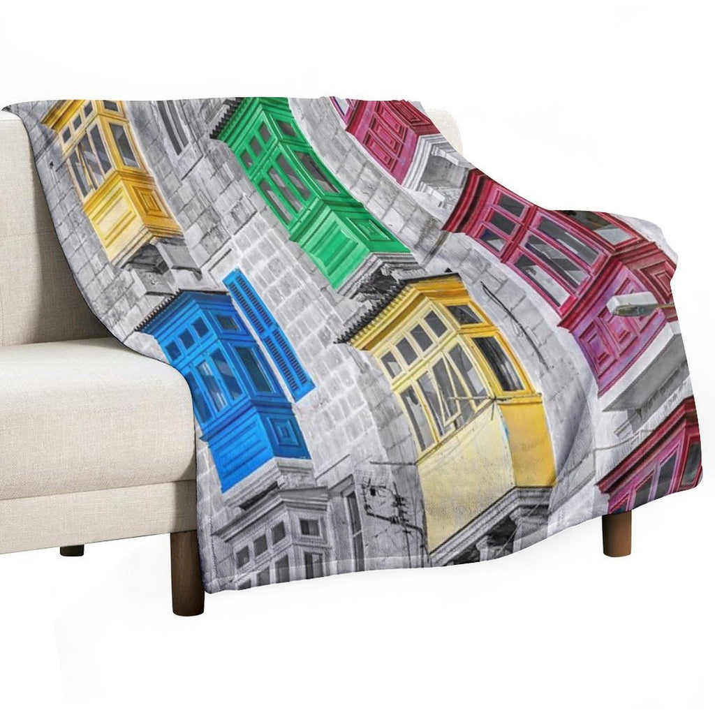 Maltese House Travel-friendly Throw Blanket