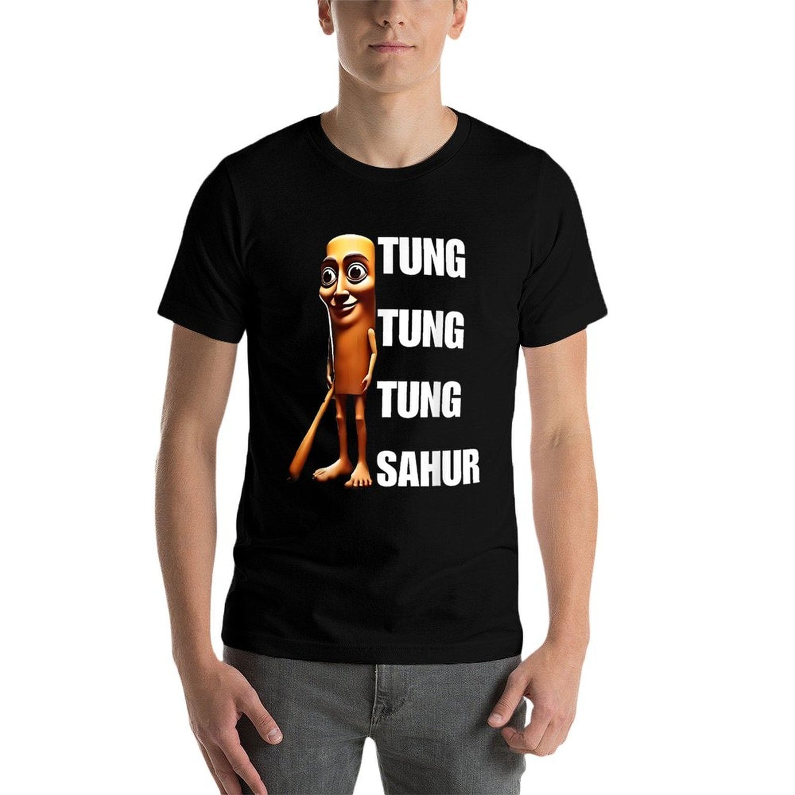 Tung Tung Tung Sahur - Italian Brainrot Meme  Eco-friendly Material T-Shirt