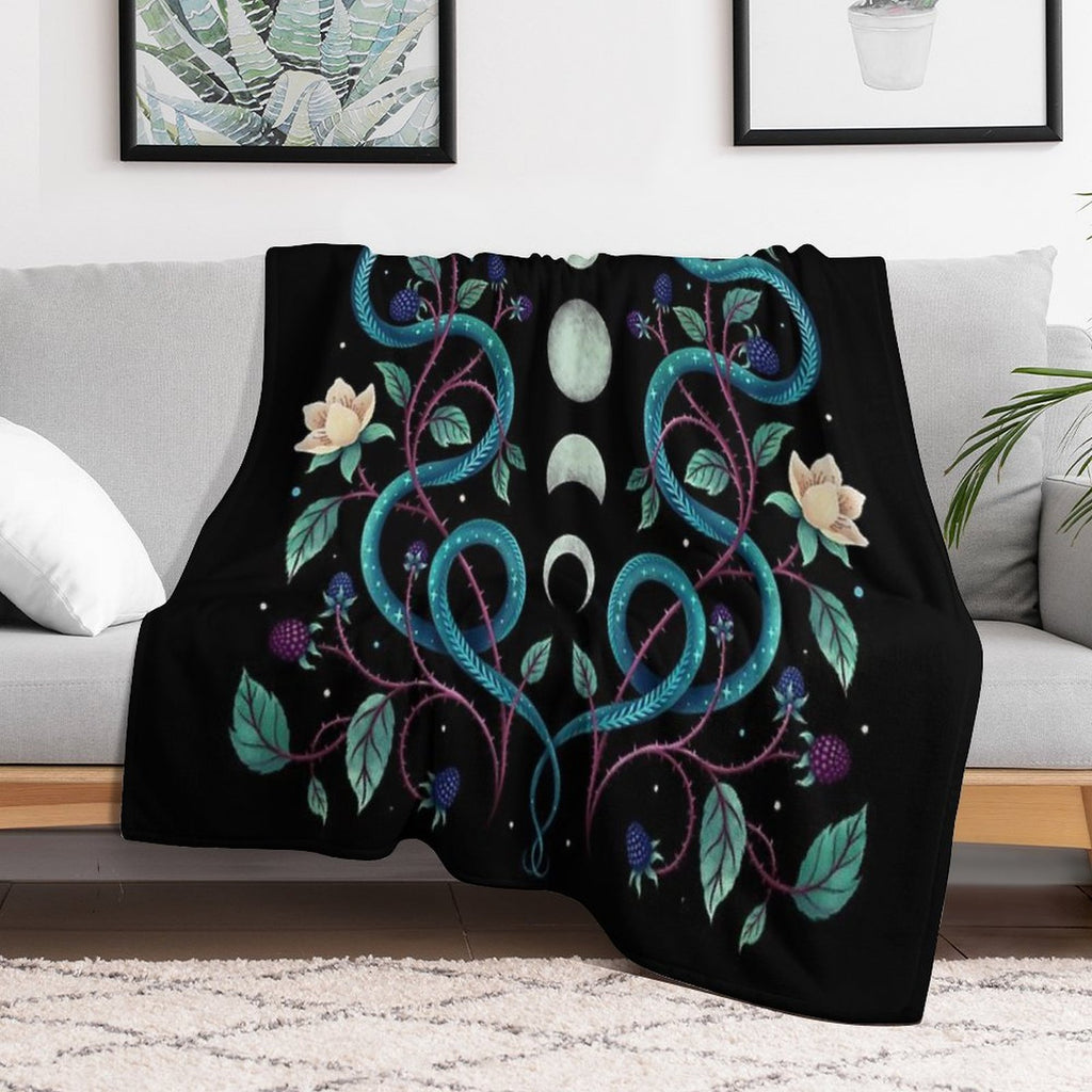 Serpent Moon All-season Throw Blanket