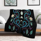 Serpent Moon All-season Throw Blanket