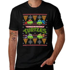TMNT Ugly Christmas Sweater With Pizza  Odor-resistant T-Shirt