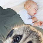 Meerkat - Cute Baby Animal Portrait Comfort Throw Blanket