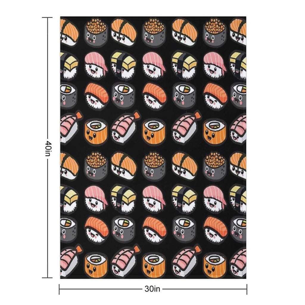 Sushi Family! Gift-ready Throw Blanket