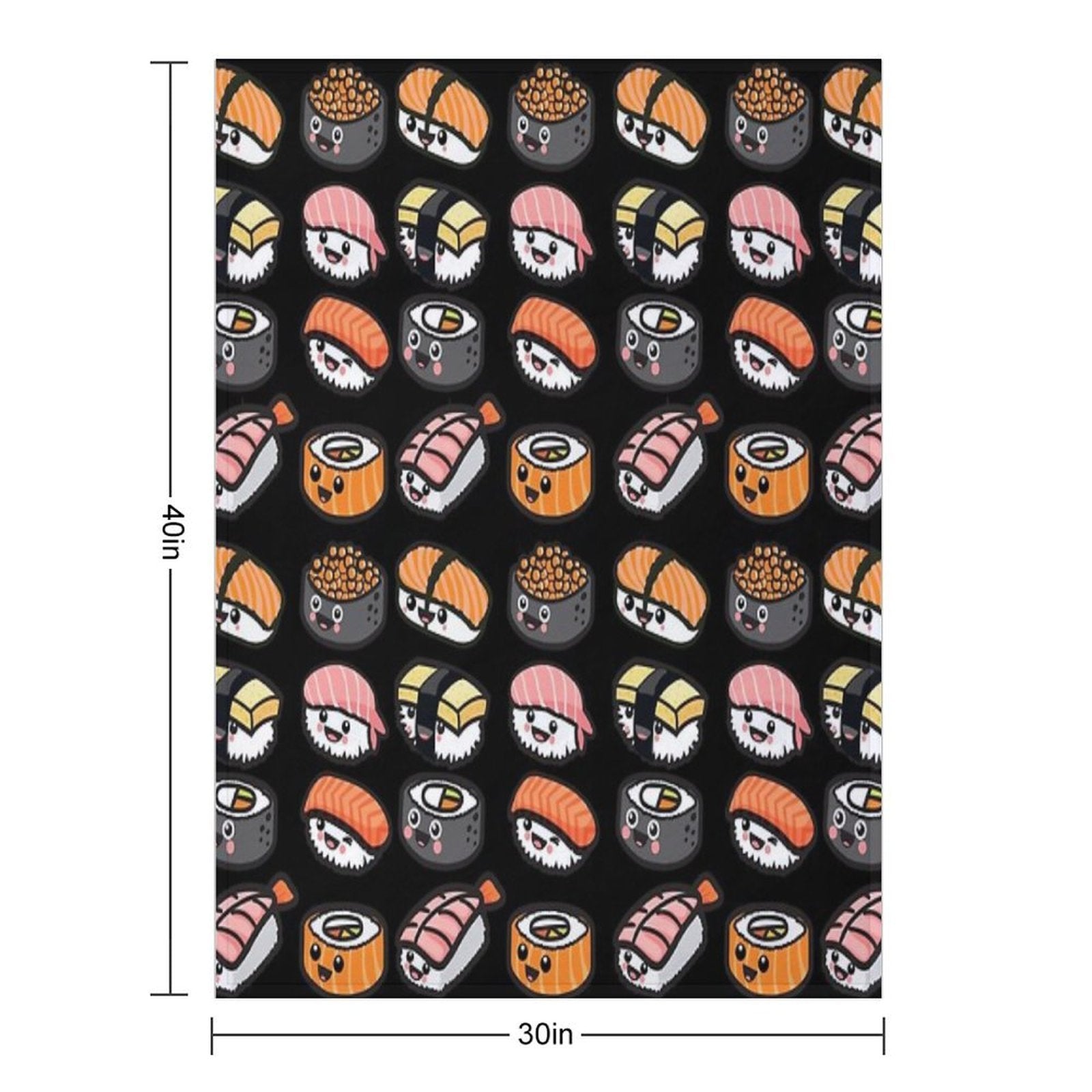 Sushi Family! Gift-ready Throw Blanket