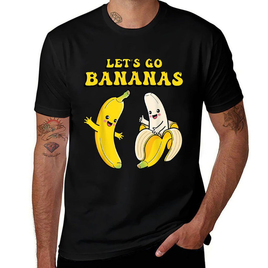 Kids Banana Funny Costume Lets Go Bananas Cute Boys Girls  Heathered Texture T-Shirt