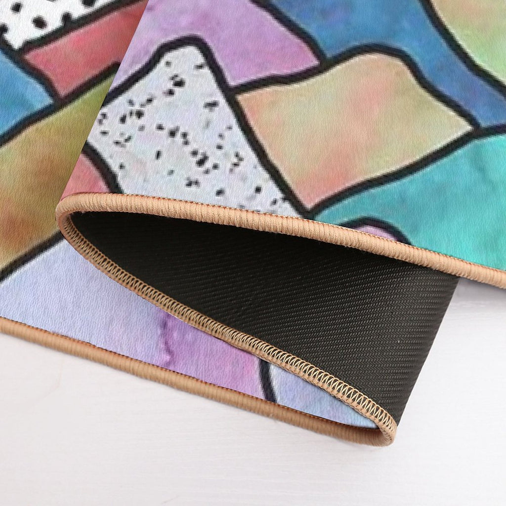 Mountains Dreams - Vivid Reds  Dirt-Trapping Bath Mat