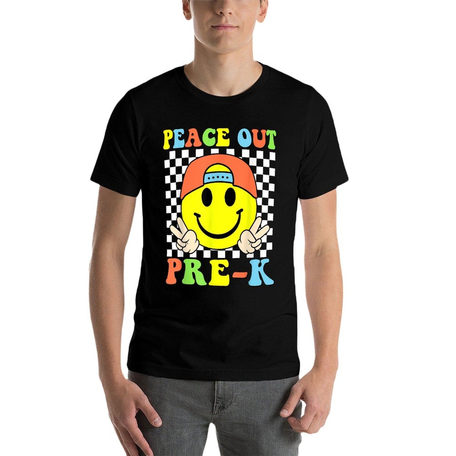 Peace Out Pre-k Boys Kid Graduation Prek Last Day Of School  Tagless Design T-Shirt