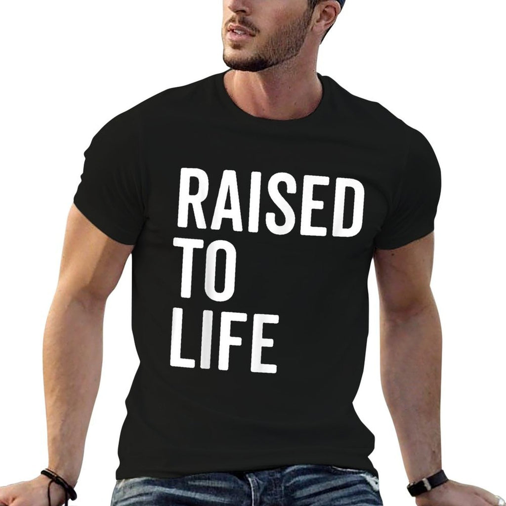 Raised To Life Christian Baptism New Believer Gift  Tagless Design T-Shirt