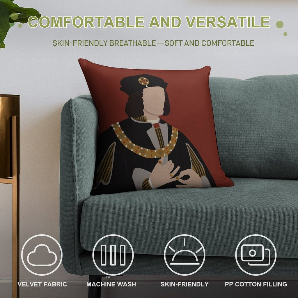 Richard III Soft Home Decor Throw Pillow
