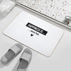 Happiness Is Warm Feet. Positive Vibes  Pet-Safe Bath Mat
