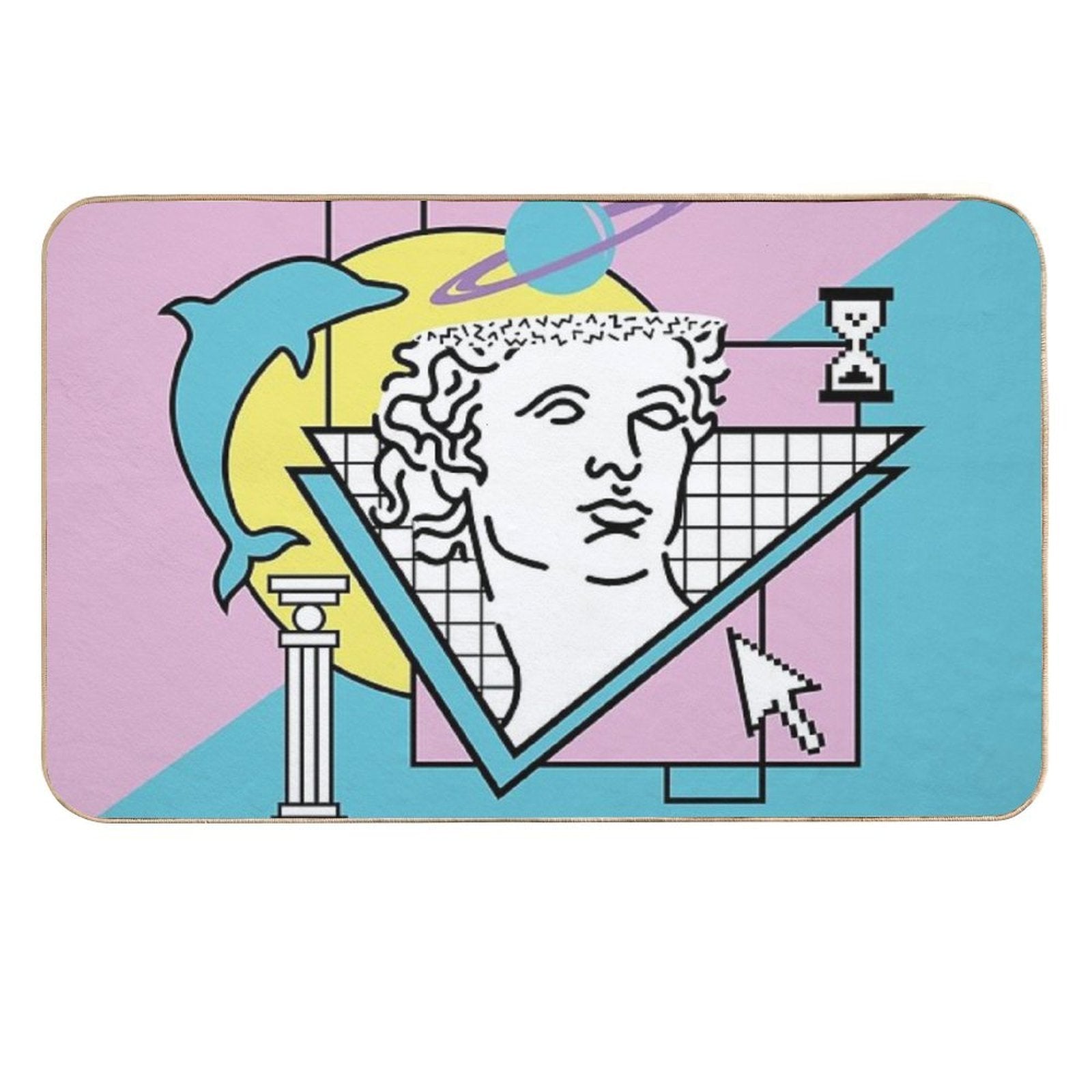 Apollo - Vaporwave - 80s  90s  Multi-Purpose Bath Mat