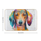 Dachshund Dog Art  Anti-Trip Bath Mat