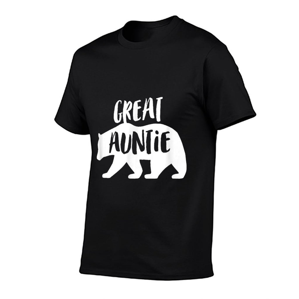 The Persnickety Owl Family Bears #2 Great Aunt Auntie Bear Womens Blue Modern Lace Embellishment Classic Fit  Relaxed-fit T-Shirt