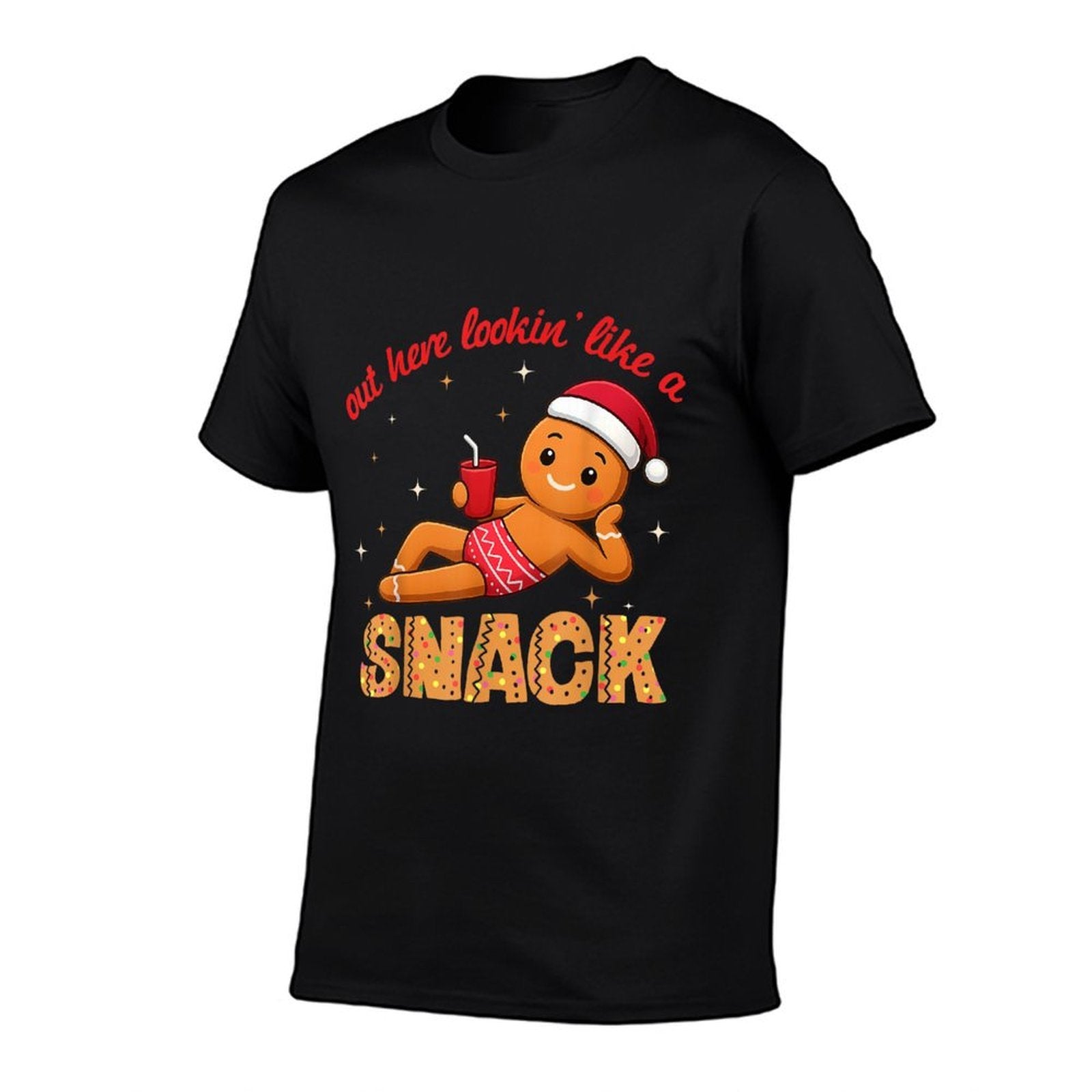 Out Here Looking Like A Snack Funny Boujee Xmas Gingerbread  Odor-resistant T-Shirt