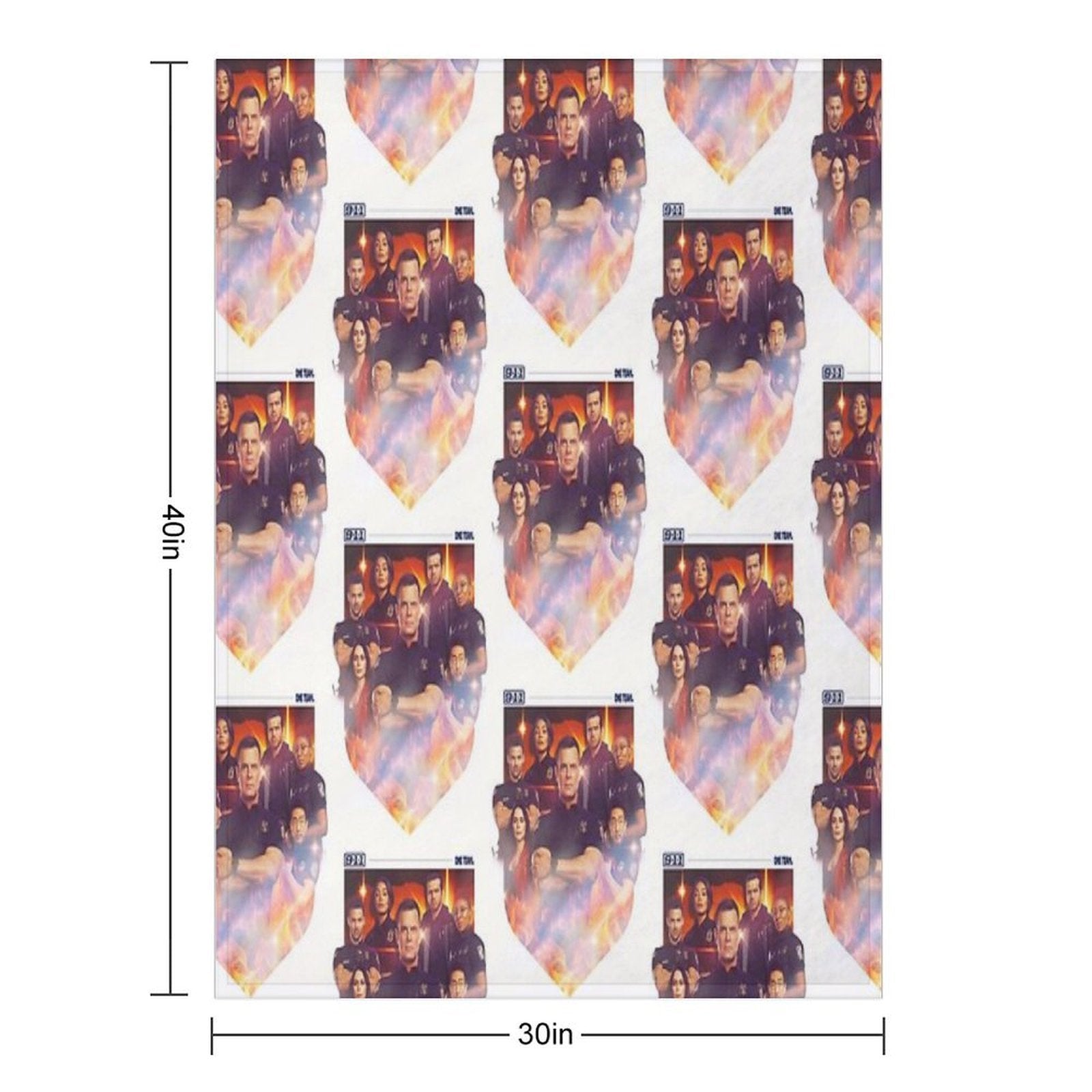 9-1-1  One Team Velvety-soft Throw Blanket