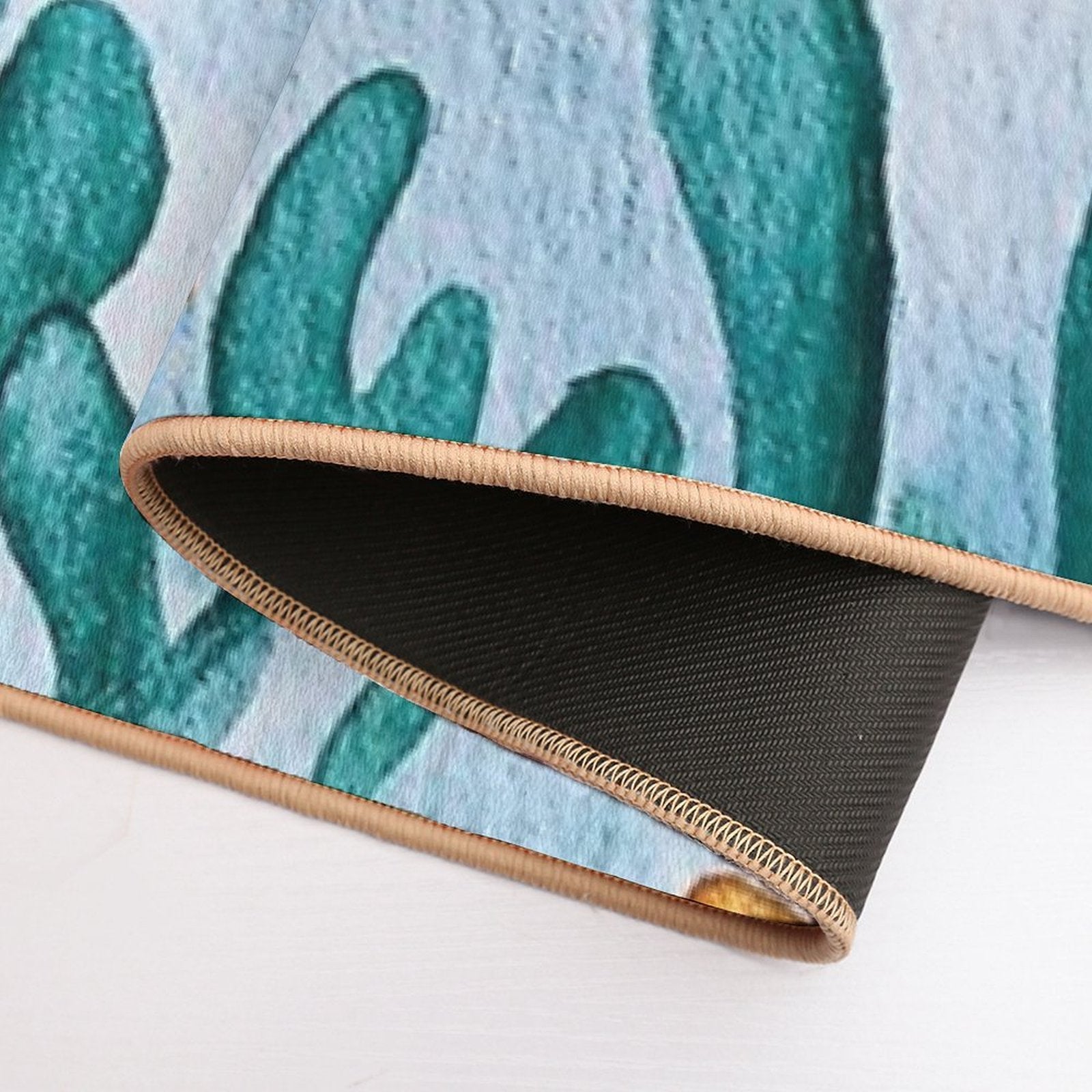 Cute Watercolor Sea Turtle  Multi-Purpose Bath Mat