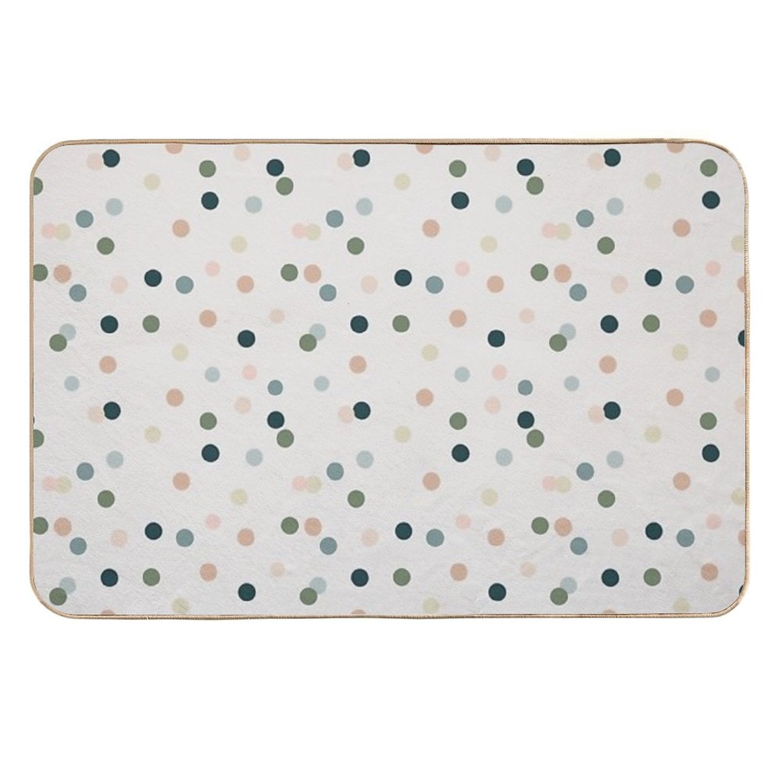 Colourful Polka Dots  Fade-Resistant Bath Mat
