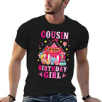 Cousin Of The Birthday Girl Circus Carnival Family Party  Relaxed-fit T-Shirt