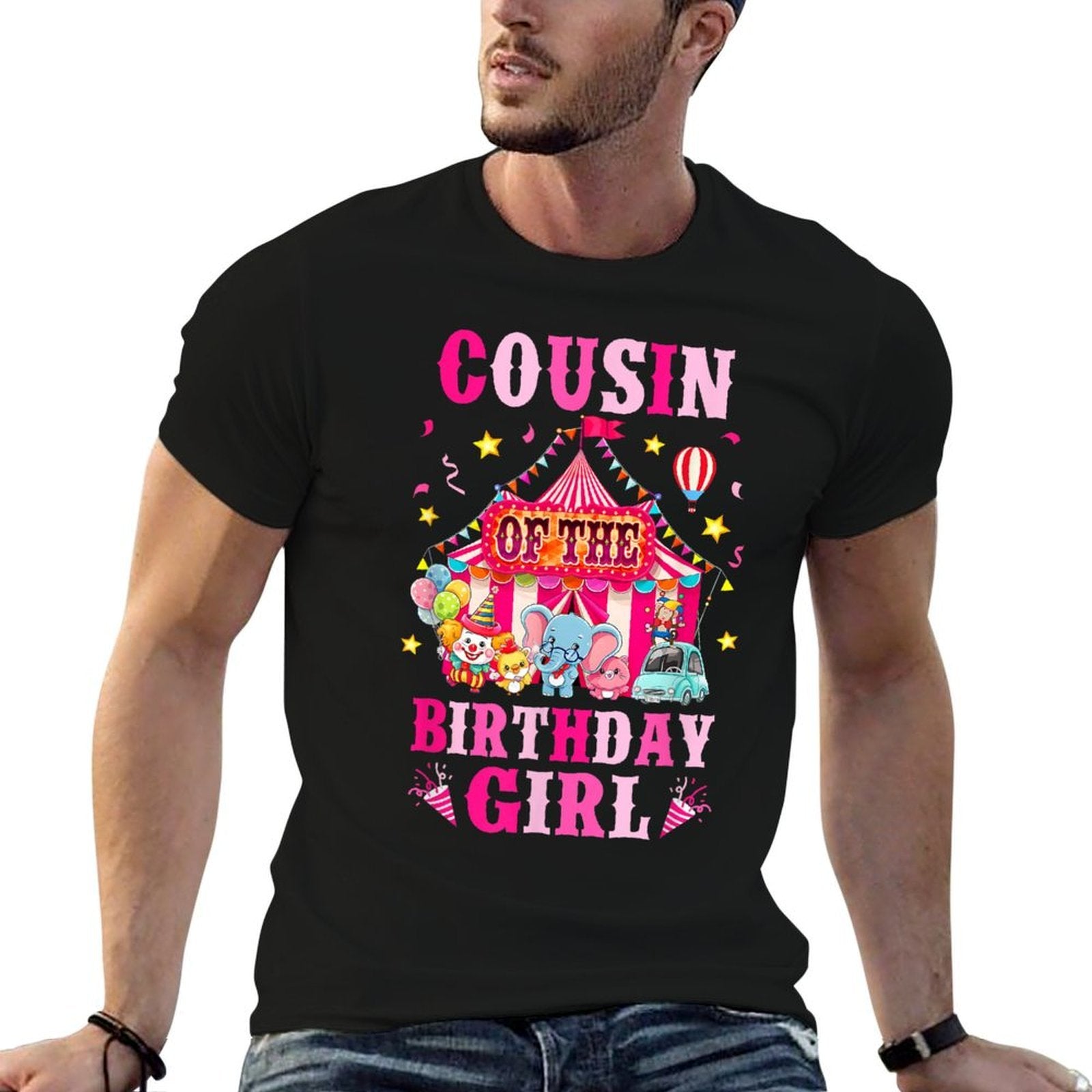 Cousin Of The Birthday Girl Circus Carnival Family Party  Relaxed-fit T-Shirt