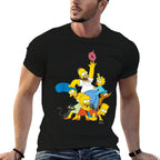 The Simpsons Family Donut Reach  Quick-drying T-Shirt