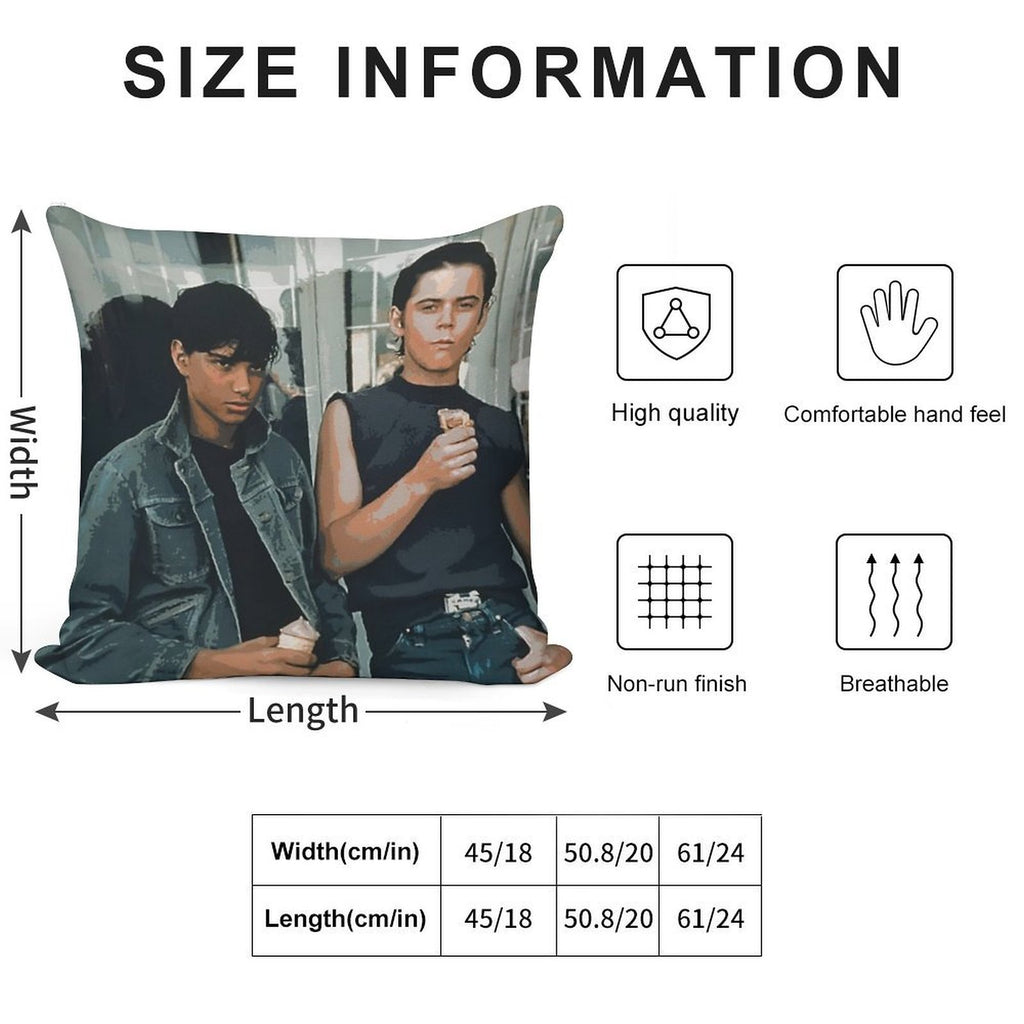 The Outsiders, Greaser, Greasers, Pony Boy, Ponyboy Curtis, C Thomas Howell, Stay Gold, Do It for Johnny, Johnny Cade, Ralph Mac Soft Durable Construction Throw Pillow