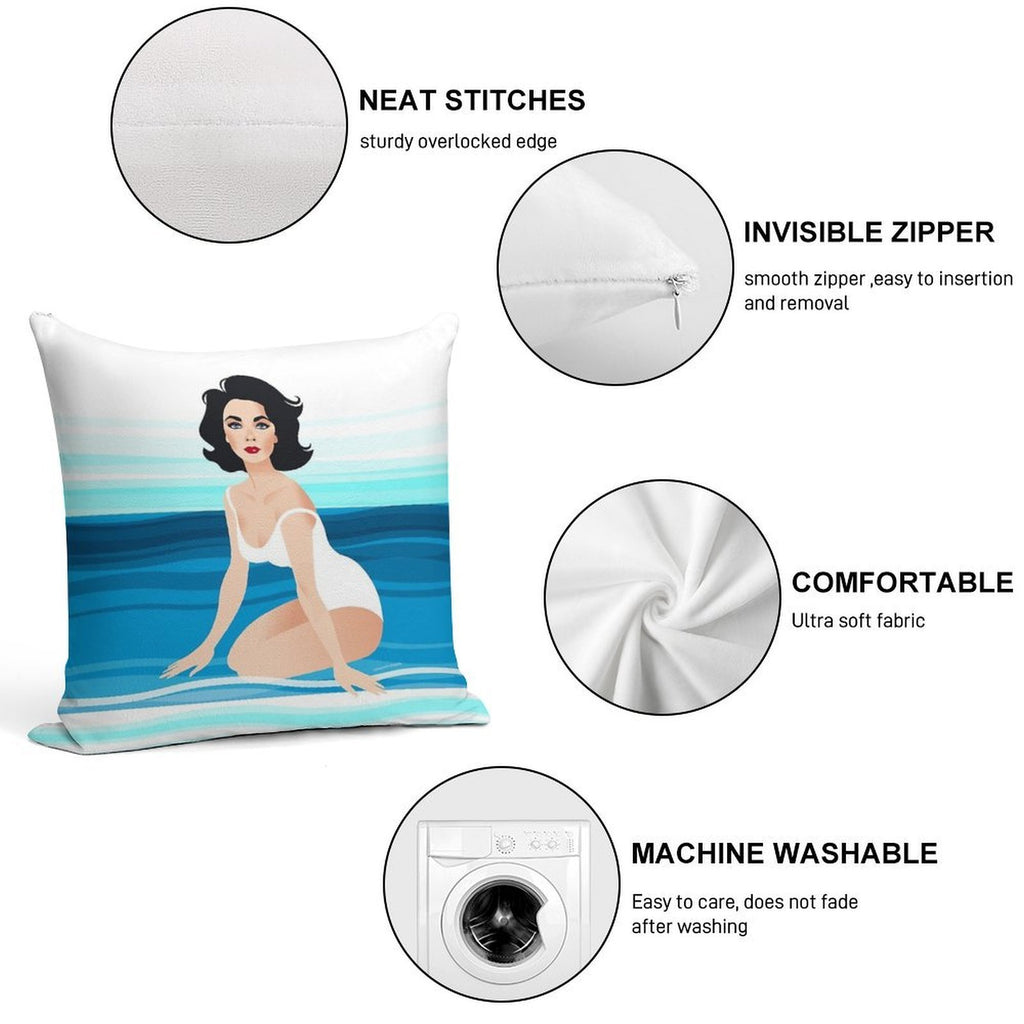 Suddenly Liz Soft Style Accent Throw Pillow