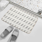 Floral Pattern  High-Traffic Bath Mat