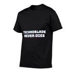 Technoblade Never Dies Funny Meme  Oversized Silhouette T-Shirt