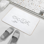 Taylor Swift Quote On Music  Eco-Friendly Bath Mat